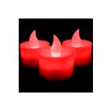 Kuzey 48 PCS RED LİGHT CANDLES 48 ADET KIRMIZI LED IŞIKLI MUM KIRMIZI LED MUM METALİK KIRMIZI IŞIKLI MUM KIRMIZI