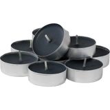 Kuzey 50 Adet Black Tea Light Candle Siyah Tea Light Mum 1.kalite Siyah Mum Yılbaşı Mumları Romantik Dekor Siyah Mum