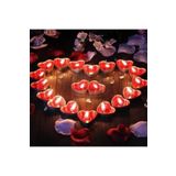 Kuzey 50 Adet Tea Light Kalpli Mum Kırmızı Mum Sevgililer Gününe Özel Kalpli Mum Kırmızı Kalpli Mum KIRMIZI