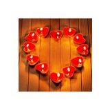 Kuzey 50 Adet Tea Light Kalpli Mum Kırmızı Mum Tealight Mum Yılbaşı Mumları Romantik Dekor Mum KIRMIZI