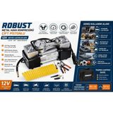 Kuzey Aksesuar 12V Metal Hava Kompresörü Çift Pistonlu Lastik Bot Şişirme Büyük Lastikler Için Çantalı Model