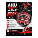 Kuzey Aksesuar Akü Takviye Kablosu 1200 Amper 2 Metre Çantalı Yüksek Kalite Takviye Kablosu