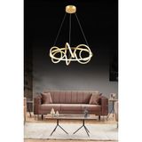 Kuzey B. Gold Ledli Salon Mutfak Oda Oturma Odası Hol Ledli Avize SB-LD-413