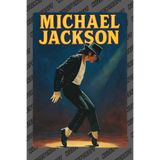 Kuzey Craft Michael Jackson Metal Poster Duvar Tablosu Özel Tasarım Hediye Parlak HD Baskı Premium Dekor