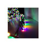 Kuzey Dekor Yılbaşı Noel Işıkları 50 Metre Renkli Led Işık 220v Fişli Siyah Kablo Işık Profesyonel Kalite RENKLİ