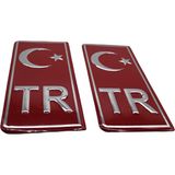 Kuzey Grup Metal Plaka Tr Aleminyum Malzeme 2 Li - Beyaz - Kırmızı - 3 M