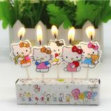Kuzey Hello Kıtty Bırthday Candle Vıp Kalite Hello Kıtty Pasta Mumu 5 Adet Hello Kıtty Doğum Günü Mumu