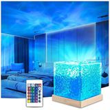 Kuzey Işıkları Aurora Projektör Gece Lambası - 16 Farklı Renk Modlu Gökyüzü Projektörü, 3 Farklı Yansıtma Modu, Uzaktan Kumandalı, Ayarlanabilir Parlaklık, Çocuklar İçin Gökyüzü Projektör Gece Lambası