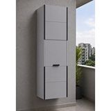 kuzey kombi Açık Gri Pvc Sürgülü Kapak Kombi Dolabı En×boy×der: 58×160×40 Cm Balkon İç-dış Mekan Mutfak Için Dayanıklı Dolap