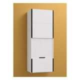 KUZEY KOMBİ PLASTİK PVC Sürgülü Kapak Kombi Dolabı En×Boy×Der: 58×132×40 cm Balkon İç-Dış Mekan Mutfak için Dayanıklı Dolap