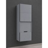 Kuzey Kombi Plastik Sahara Vizon Pvc Sürgülü Kapak Kombi Dolabı En×boy×der: 58×130×40 cm Balkon Iç-Dış Mekan Mutfak Için Dayanıklı Dolap - Gri