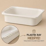 Kuzey Kombi Plastik Trofast Çok Amaçlı Saklama ve Depolama Kutusu 29,7 x 40,5 x 10 cm – Oyuncak, Sebze Meyve Düzenleme Organizeri - Beyaz - 1 Adet