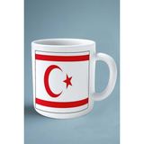 Kuzey Kore Bayrak Baskılı Kupa Bardak Çift Taraflı Kişiye Özel