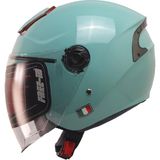 Kuzey Motor Free-M 618 Yarım Kask Turkuaz(Güneş Vizörlü)