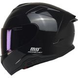 Kuzey Motor Kuzeymotor Mts X340 Fullface Kask Parlak Siyah (Mavi Camlı) - 2XL