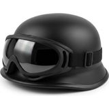 Kuzey Motor M20 Chopper Kask Gözlüklü - XL - Beyaz