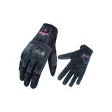 kuzey motor MC12W KADIN SİYAH-PEMBE ELDİVEN YAZLIK (EN SERTİFİKALI)