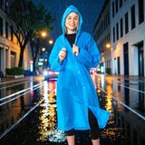 Kuzey Oyuncak 1 Adet Yüksek Kalite Mavi Yağmurluk Kız Erkek Yağmurluk Şapkalı Çıtçıtlı Yağmurluk Unısex Raın Coat - Standart