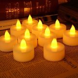 Kuzey Oyuncak LED Işıklı Mum Gün Işığı Pilli LED Işık Mum Pilli Mum Gün Işığı LED 48 Adet Vıp Ultra Canlı Yanar - Sarı