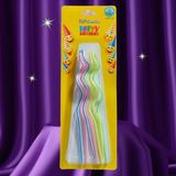 KUZEY OYUNCAK RENKLİ SPİRAL PASTA MUMU 8 ADET RENKLİ SPİRAL DOĞUM GÜNÜ MUMU MULTİ COLOR SPİRAL BIRTHDAY CANDLE