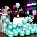 Kuzey Oyuncak ULTRA YÜKSEK KALİTE 50 ADET AÇIK YEŞİL KROM BALON AYNALI PARLAK METALİK BALON KROM AÇIK YEŞİL BALON