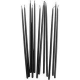 KUZEY OYUNCAK VIP 35 CM 8 PCS CHURCH BLACK CANDLES SİYAH ARINMA MUMU 35 CM 8 ADET SİYAH İNCE MUM SİYAH KİLİSE MUMU