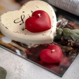 KUZEY OYUNCAK VIP DEKOR DÜĞÜN MUMLARI HEART RED FLOATİNG WATER CANDLE 24 ADET KIRMIZI SU MUMU SUDA YÜZEN MUM