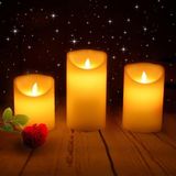 Kuzey Oyuncak Vıp Delu x e 6 Lı Set Işıklı Mum Gün Işığı LED Alev Efektli Titrek Yanan LED Mum Büyük Orta Küçük Mum - Sarı - 6 Adet