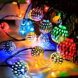 Kuzey Oyuncak VIP YÜKSEK KALİTE 5 METRE METAL RENKLİ TOP LED IŞIK ULTRA PARLAK RENKLİ LED IŞIK YILBAŞI NOEL IŞIĞI