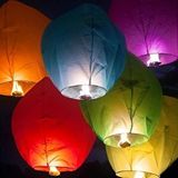 Kuzey Oyuncak Vip Yüksek Kalite 89 Adet Dilek Balonu Dilek Feneri Sky Lantern Sorunsuz Uçar Klasik Sevenlere Özel RENKLİ