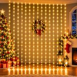 Kuzey Oyuncak YUKSEK KALİTE 16 DALLI GÜN IŞIĞI SALKIM LED IŞIK 3 METRE 30 CM X 2 METRE 90 CM YILBAŞI NOEL IŞIĞI