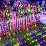 Kuzey Oyuncak YÜKSEK KALİTE RENKLİ AĞ LED IŞIK ÖRÜMCEK AĞI LED IŞIK 2X2 m2 EKLEMELİ ANİMASYONLU MODLU 220 VOLT
