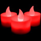 Kuzey Red Light Candles 24 Adet Kırmızı Led Işıklı Mum Kırmızı Led Mum Kırmızı Işıklı Mum Romantik Led Mum