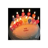 Kuzey Renkli Happy Bırthday Doğum Günü Mumu Renkli Happy Bırthday Kalpli Pasta Mumu Renkli Pasta Mumu