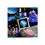 Kuzey Rgb Havuz Işığı Led Işıklı Bardak Altlığı Rgb Submersible Led Light Ip68 Remote Control Su Geçirmez- RENKLİ