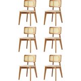 Kuzey Sandalye Ahşap Gürgen 6 Lı Set Cafe,restaurant,mutfak,salon,yemek Odası Sandalyesi - Ceviz