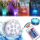 Kuzey Submersible Led Light Ip68 Remote Control 16 Colors Su Geçirmez Kumandalı Işıklı Bardak Altlığı Rgb