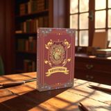 Kuzey Tacı Harry Potter Gryffındor Deri Defter - Gizemler Dünyası Temalı Özel Tasarım Vip - 1 - Acı Kahverengi