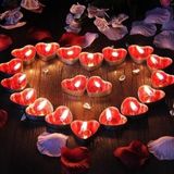 Kuzey Tealight Kalpli Kırmızı Mum 50 Adet