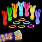 Kuzey Vıp Kalite 100 Adet Glow Stick Işıklı Fosfor Çubuk Neon Parti Işıkları Işıklı Bileklik Kolye Çubuk