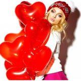 Kuzey Vıp Kalite 14 Adet Kalpli Balon Kırmızı Kalpli Balon Kırmızı Balon Sevgililer Gününe Özel Dekor