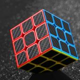 Kuzey Vip Kalite Fiber Karbon 3x3 Zeka Küpü 3x3 Sabır Küpü 3x3 Fiber Carbon Rubiks Cube Akıl Oyunları - Renkli - 1 Adet