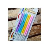 Kuzey Vıp Kalite Pastel Renkli Makaron Pasta Mumu Makaron Doğum Günü Mumu Soft Mum Happy Bırthday Candle