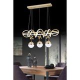 Kuzey Yemek Masası Gold Şeker Kumandalı ve Dimerli (Beyaz, Sarı, Gün Işığı) Ledli Salon Mutfak Oda Oturma Odası Hol Ledli Avize SB-LD-409