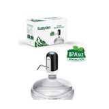 KUZEYDEN BPA'sız Şarjlı Damacana Pompası Siyah | 10L - 15L - 19L | 1200 mAh | Siyah