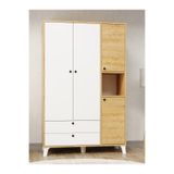KuzeyLife LORA 4 Kapaklı 6 Raflı Ekstra Derin Gardrop-52 cm Derinlik