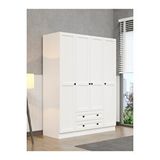 KuzeyLife Viena Modern Tasarımlı Membran Kapaklı 4 Kapılı Gardırop (50 Cm Derinlik) Çok Renkli