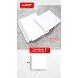 Kuzeylina 25x25 MDF Beyaz Pasta Altlığı - 3mm Dayanıklı Pasta Tabanı (5 Adet) - 25 x 25 cm