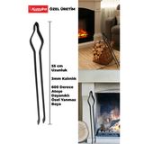 Kuzeylina Demir Maşa - Mangal Soba Maşası - Şömine Maşası - Ateş Maşası 55Cm Maşa