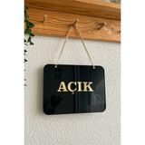 Kuzeylina Mağaza Açık Kapalı Tabelası Pleksi - 20*15 cm - 1 Adet Kancalı Cam Vantuzu Hediye - 20 x 15 cm